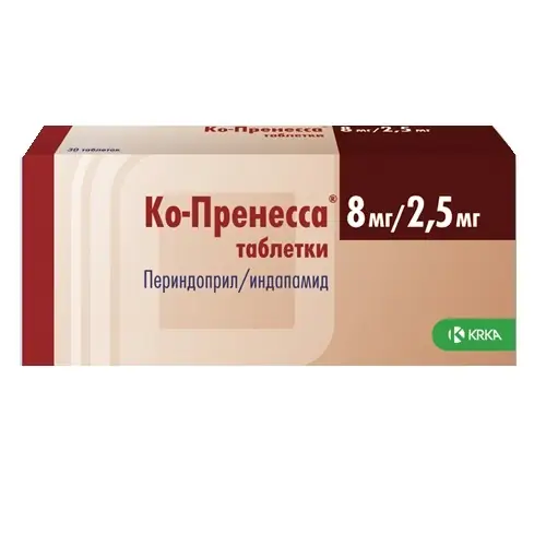 КО-ПРЕНЕССА ТАБЛ., 8МГ/2,5МГ, №90