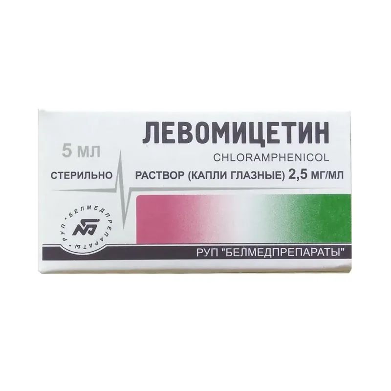 ЛЕВОМИЦЕТИН Ф-КАП., КАПЛИ ГЛ., 0,25% 5МЛ