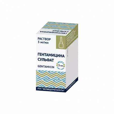 ГЕНТАМИЦИН Ф-КАП., КАПЛИ ГЛ., 0,3% 5МЛ