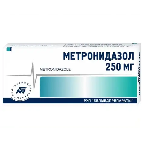 МЕТРОНИДАЗОЛ ТАБЛ., 250МГ, №30