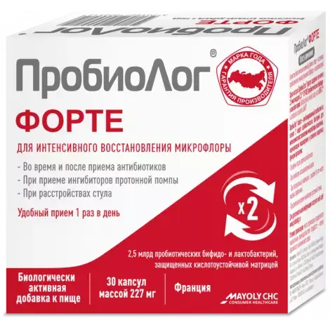 ПРОБИОЛОГ ФОРТЕ КАПС., 227МГ, №30