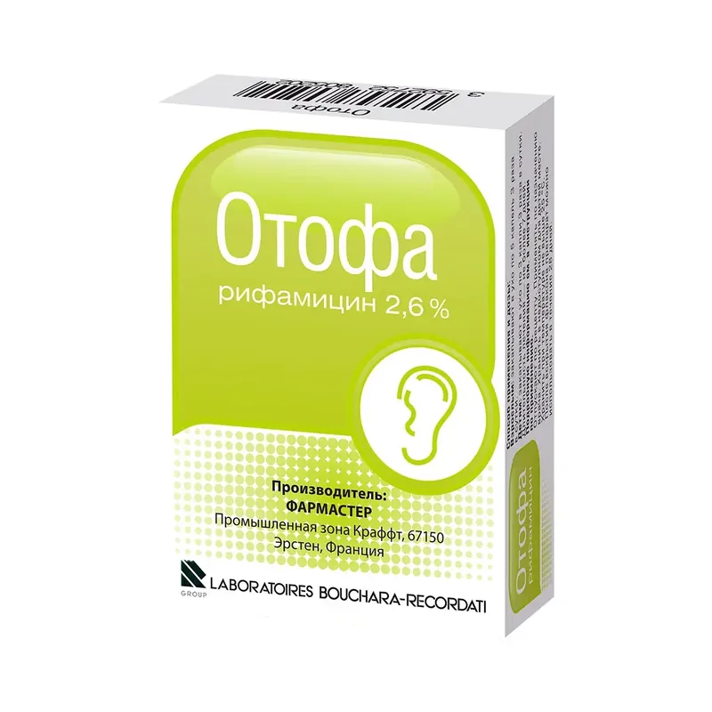 ОТОФА ФЛ., КАПЛИ УШН., 2,6% 10МЛ