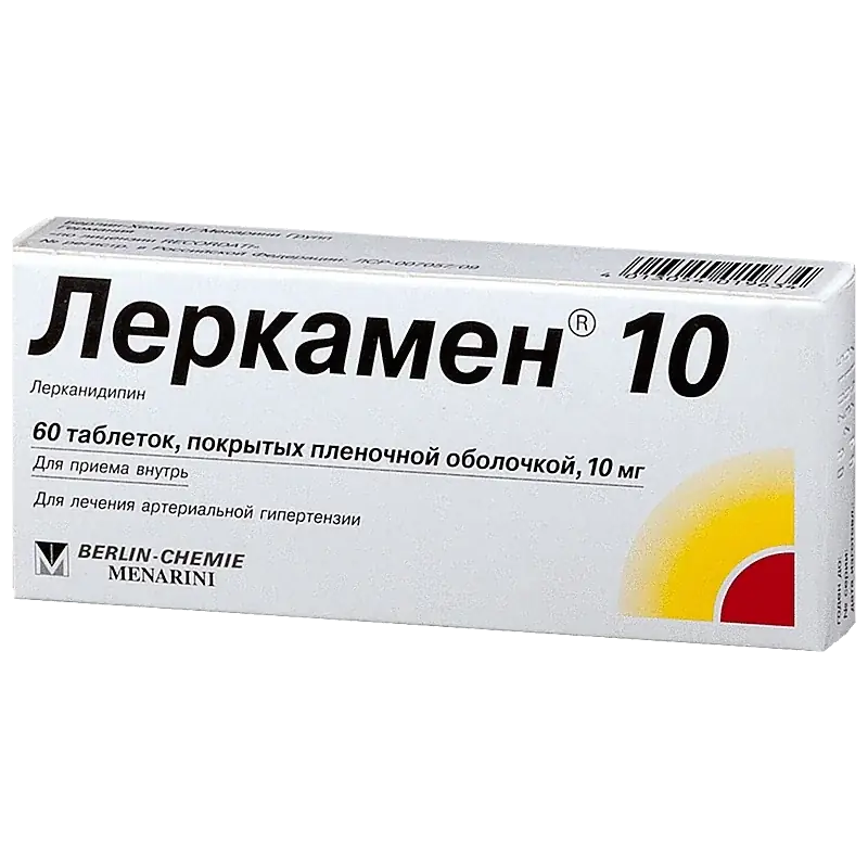 ЛЕРКАМЕН ТАБЛ.П/О, 10МГ, №60