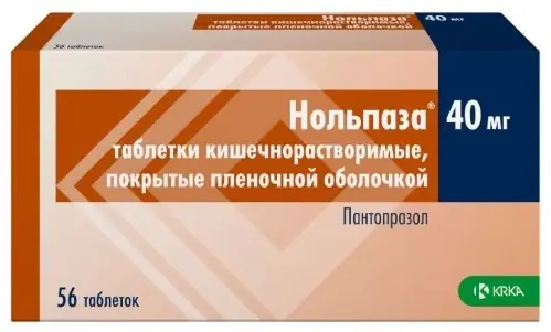 НОЛЬПАЗА ТАБЛ., 40МГ, №56
