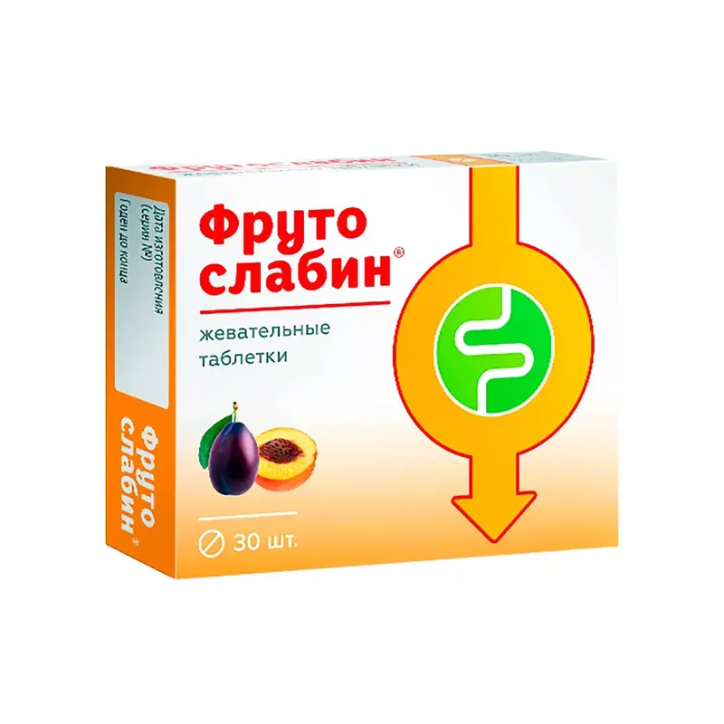 ФРУТОСЛАБИН ТАБЛ.ЖЕВ., 600МГ, №30